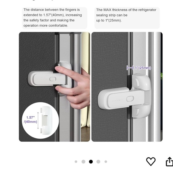 Fridge locks.. 5 pack - Picture 4 of 8